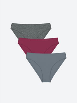 Plain Bikini Briefs Pack S ML Z KYW LC Waikiki