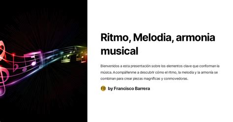 Ritmo Melodia Armonia Musical