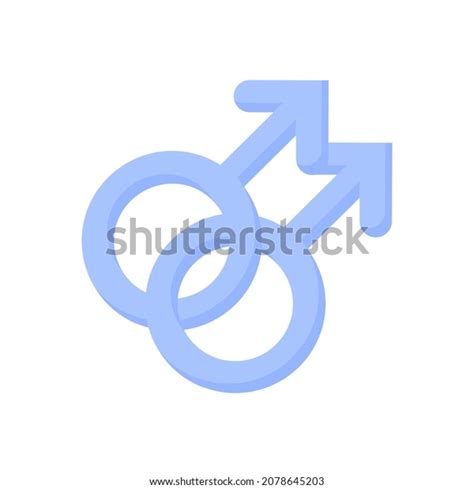 Blue Gender Symbol Gay Sexual Orientation Stock Vector Royalty Free Shutterstock
