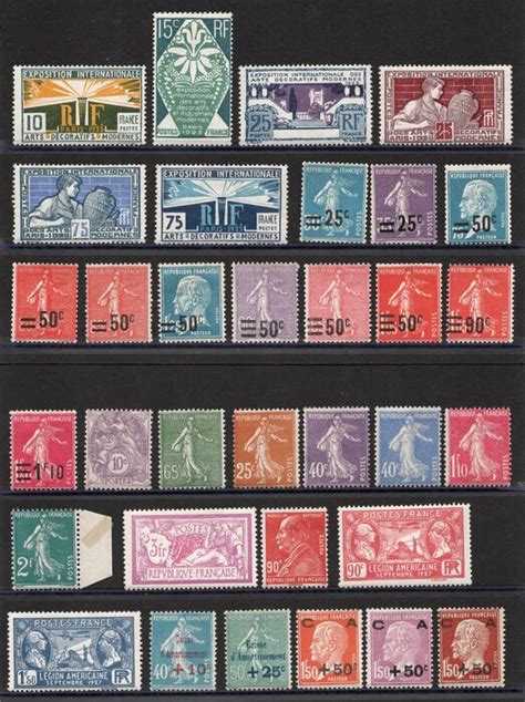 France 1924 1929 Lot De Timbres Semi Moderne Du N 210 Au Catawiki