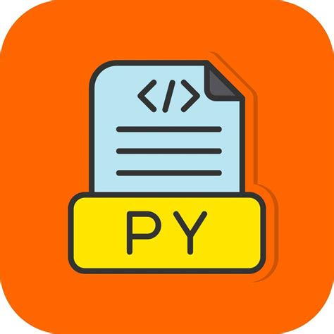 Python File Vector Icon Design 20675950 Vector Art at Vecteezy