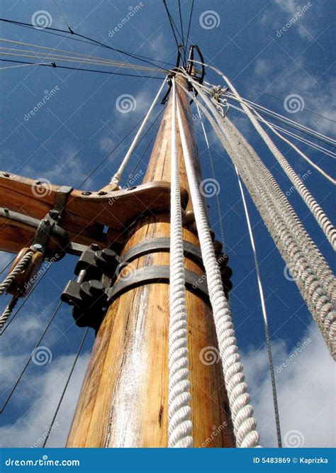 Wooden Mast Ship Stock Image Image Of Docks Nature Boat 5483869