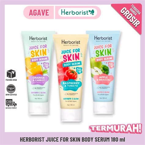 Jual HERBORIST JUICE FOR SKIN BODY SERUM 180ML Shopee Indonesia