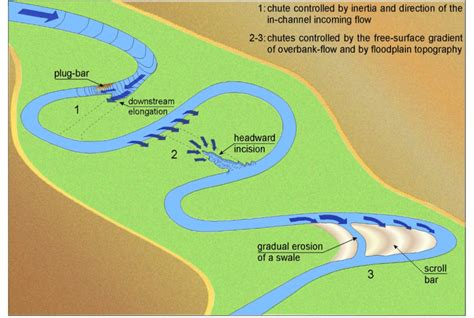 Different Mechanisms Of Chute Cutoff Formation In Meandering Rivers 1