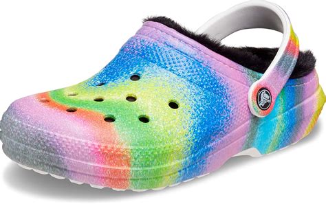 Amazon Crocs Unisex Adult Classic Lined Tie Dye Clog Mules Clogs