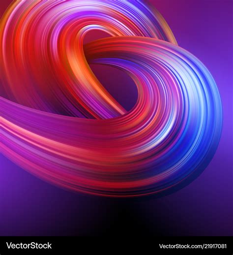 Bright Abstract Background With Colorful Swirl Vector Image