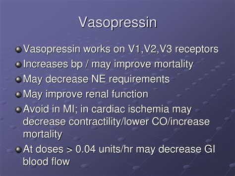 Ppt Vasopressors Powerpoint Presentation Free Download Id2267617