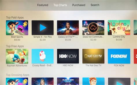 New Apple TV Gains Charts for Top Paid, Free and Grossing Apps - MacRumors