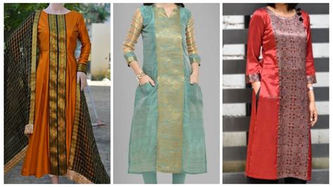 Convert Old Saree Into Kurti Design Ideas Repurpose Old Clothes