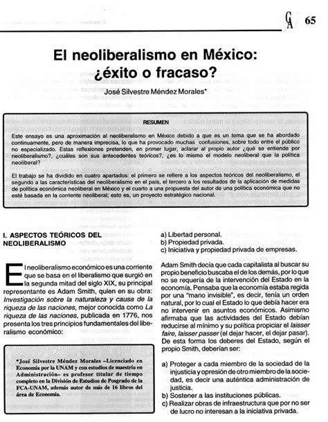 PDF El Neoliberalismo En Mexico DOKUMEN TIPS