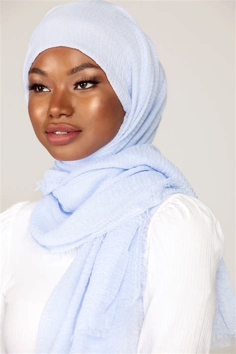 Everyday Crinkle Hijab Hydrangea Hijab Crinkles Hijab Fashion