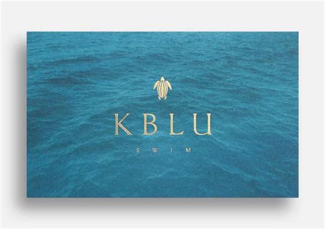 K Blu Swimwear Logo Branding For A Sophisticated Swimwear Line