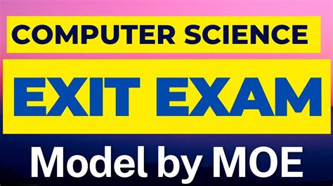 Exit Exam Model For Computer Science By MOE 100 Questions With Answer