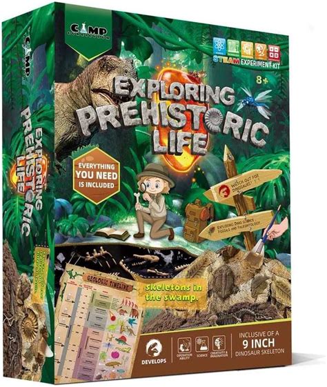 Kit de dinosaurio para niños con pintura de limo y jabón paleontología