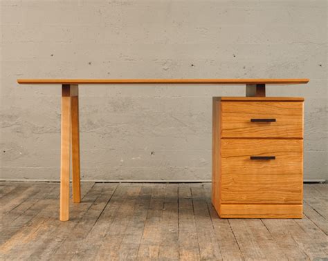 Mid Century Modern Style Desk With Drawers in Cherry - Etsy | Desk with ...