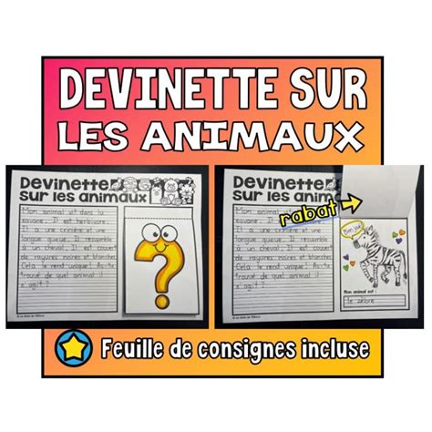 Devinette Sur Les Animaux