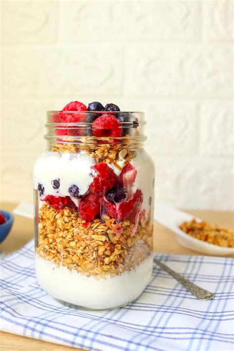 Greek Yogurt Parfait With Homemade Granola