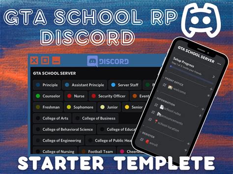 Gta Discord Server Template Fivem Discord Server School Rp Custom