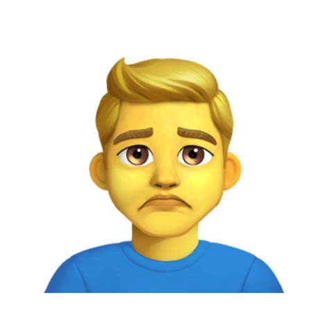 🙍‍♂️ Emoji Homem Franzindo A Sobrancelha Emojis Para Copiar