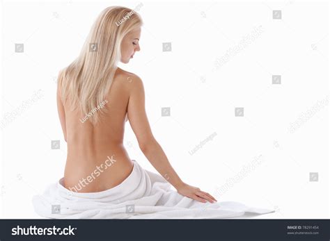 Nude Attractive Girl On White Background Stock Photo Edit Now 78291454