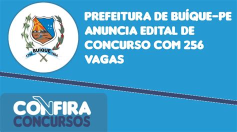 Prefeitura De Bu Que Pe Anuncia Edital De Concurso Vagas