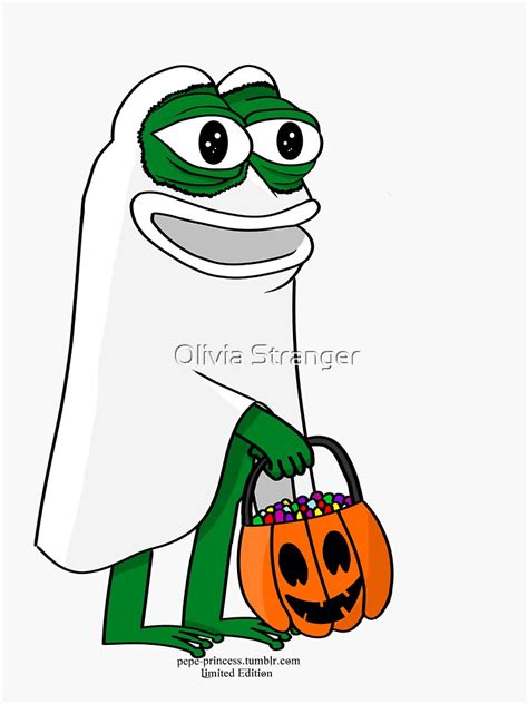 Pepe Sticker Halloween Limited Edition Sticker For Sale By Pepe