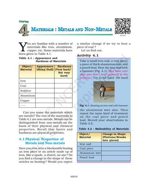 Solution Class 8 Ncert Science Chapter 4 Materials Metals And Non