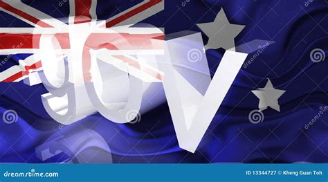 Wavy Australia Flag Stock Image CartoonDealer 142345501