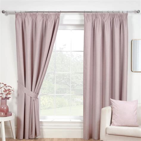 Sundour Eclipse Blackout Pencil Pleat Curtains Rose Pink 90x54 Fully