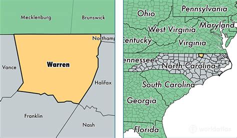 Warren County Nc Map