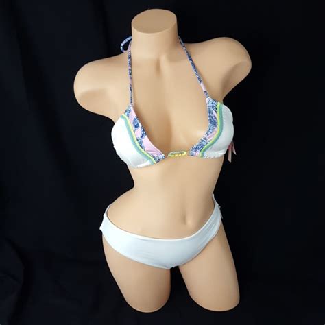 Victoria S Secret Swim New Vs White Medium Bikini Set Poshmark