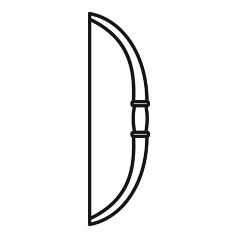 Bow weapon icon, outline style 14443338 Vector Art at Vecteezy