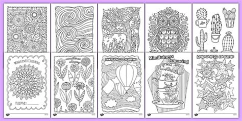 KS1 Mindfulness Colouring Sheets - Bumper Pack - Twinkl