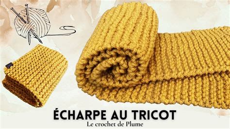 Comment faire une écharpe au TRICOT Débutant Rapide Toutes