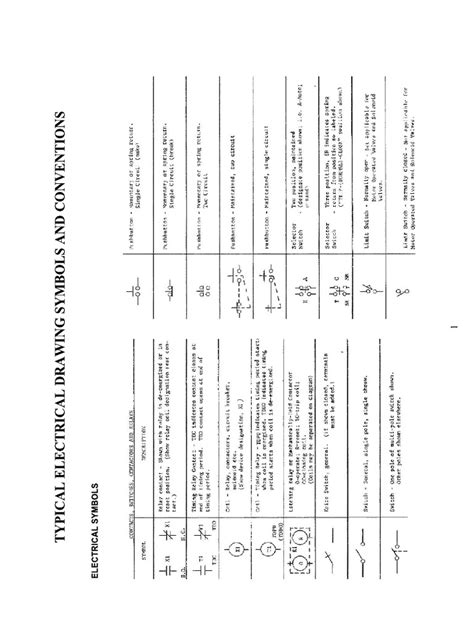 Typical Electrical Drawing Symbols and Conventions | PDF