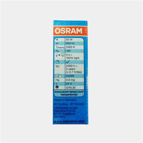 Osram Halogen Halostar U W V Gy Lm