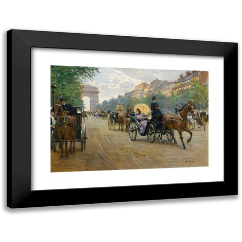 Jean Béraud 24x18 Black Modern Framed Museum Art Print Titled Scene