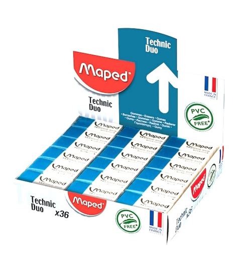 GOMA DE BORRAR MAPED TECHNIC DUO LAPIZ TINTA X36