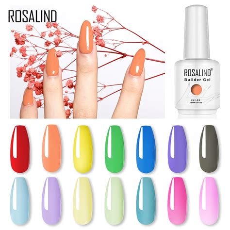 Rosalind prego construtor tudo para manicure poli unha polonês gel