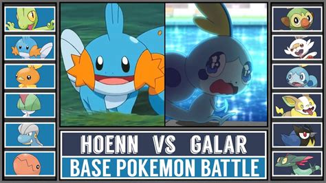 Base Pokémon Battle HOENN vs GALAR YouTube