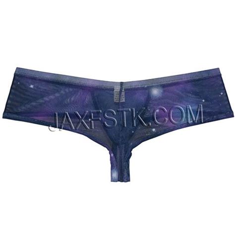 Sexy Mini Bikini Men S Starry Sky Mesh Pouch Boxers Briefs Underwear Half Cover Back Cheeky
