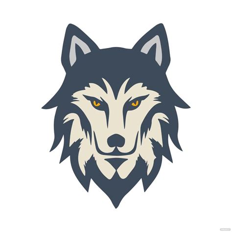 Wolf Face clipart in Illustrator, JPG, EPS, SVG, PNG - Download ...