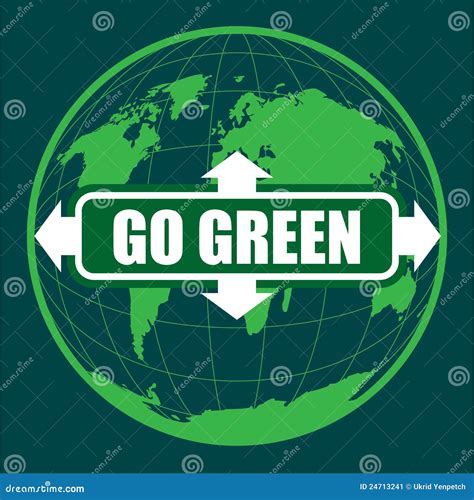 Go Green Stock Vector Illustration Of Vector Concept 24713241