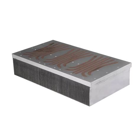 Customized High Power Aluminum Skived Fin Copper Heat Pipe Heat Sink