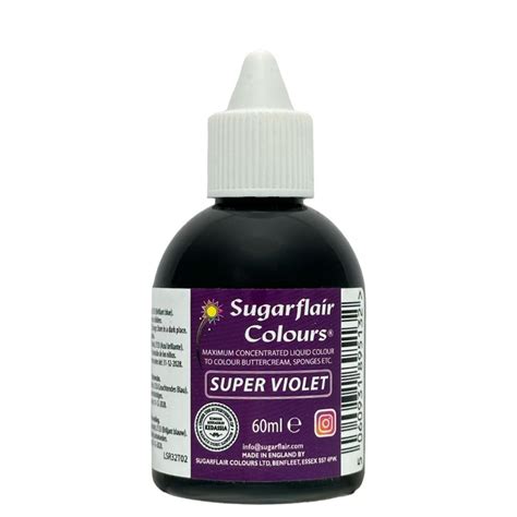 Barwnik w płynie Super Violet Sugarflair fioletowy 60 ml