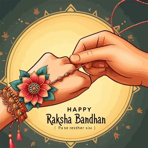 Feliz Festival De Raksha Bandhan Fundo Ilustra O Plana Festival Do