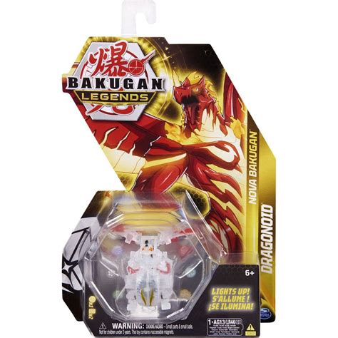 Bakugan Svítící Bakugani Nova Dragonoid White Maxíkovy Hračky