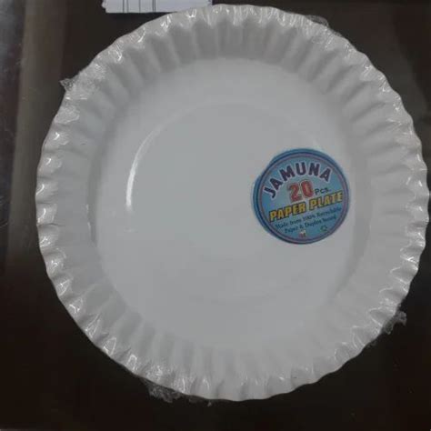 ITC WHITE PAPER PLATE 10 INCH At Rs 32 Pack Silver Foil Paper Plates