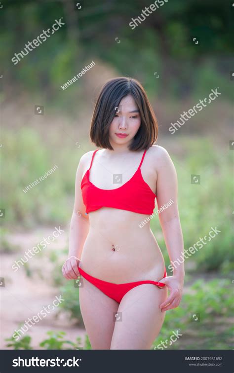 Portrait Asian Sexy Woman Wear Bikini Stock Photo Shutterstock
