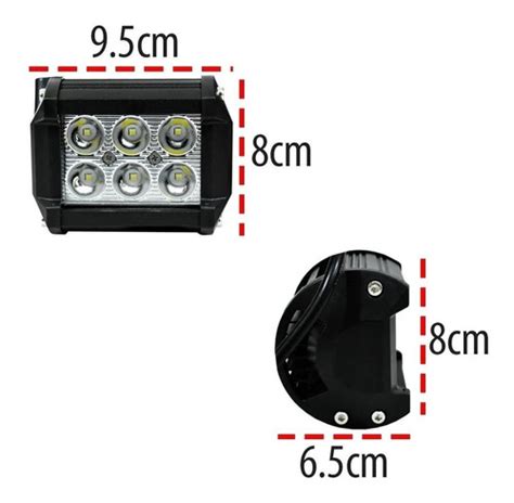 Par Faros Hiper Led Auxiliares Dually Fijo Y Estrobo Negro Mercadolibre